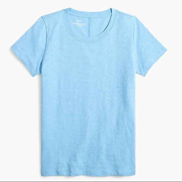 NWT! J. Crew Girlfriend Crewneck Tee Blue & Black - Picture 3 of 7